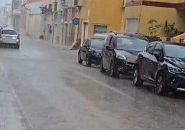 Lluvia en Benidoleig.