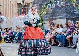 La foguerera Noelia Rondón.