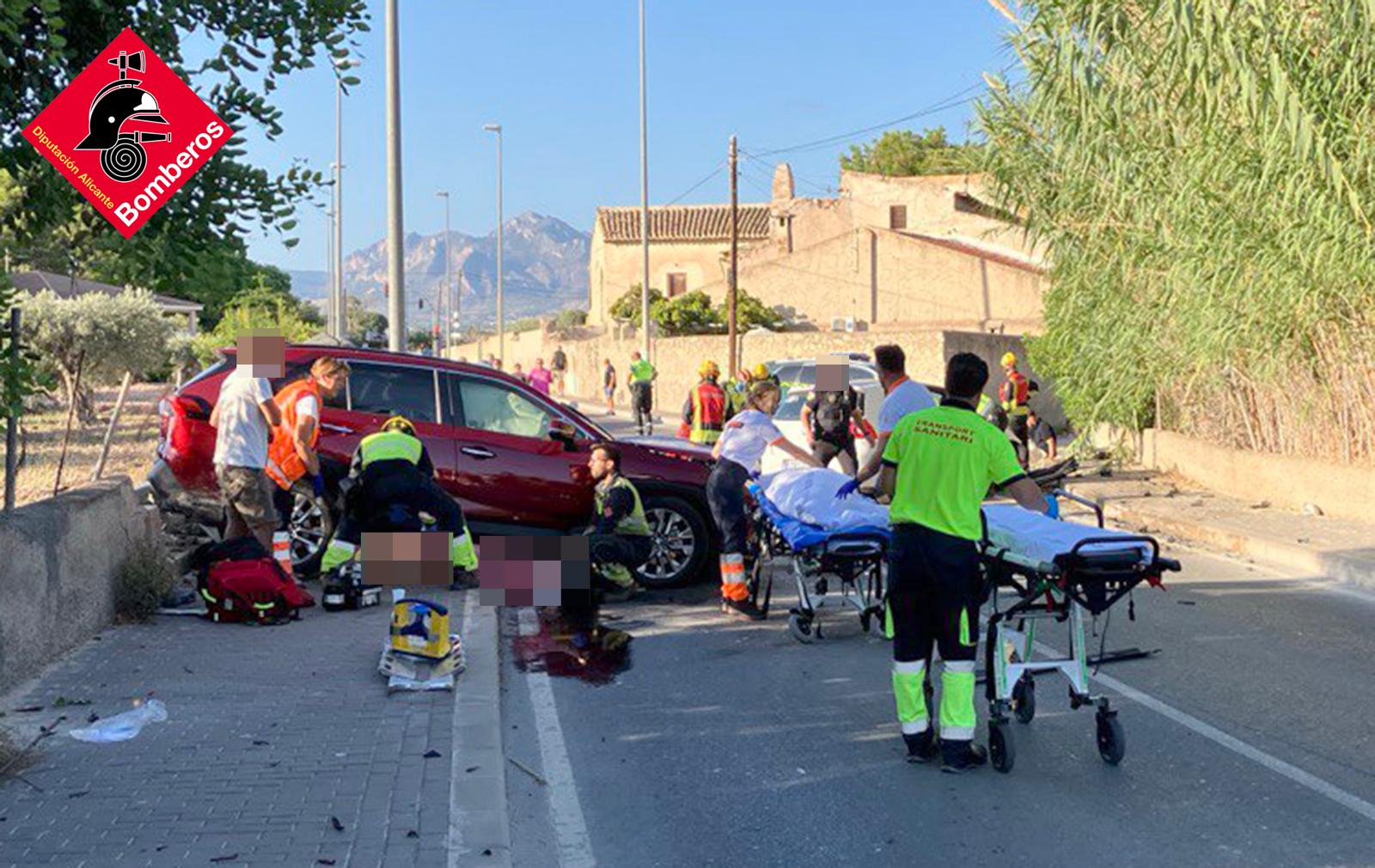 The accident occurred on Tánger road in Mutxamel.