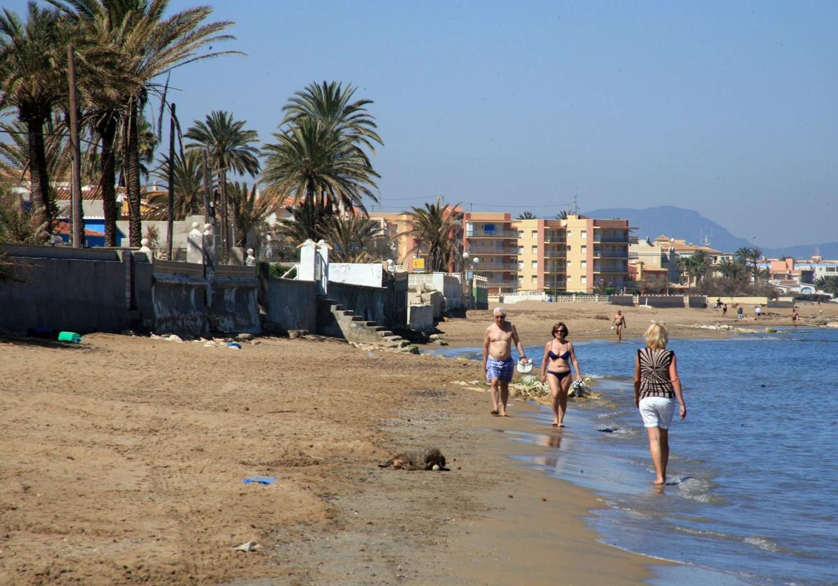 Image of a beach in Dénia.