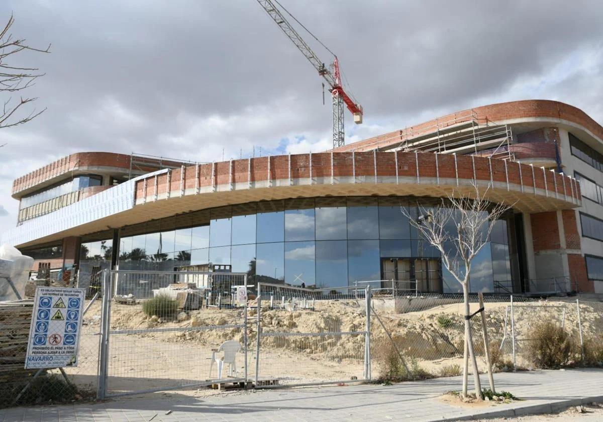 Obras en el hospital privado de Vistahermosa, en imagen de archivo.