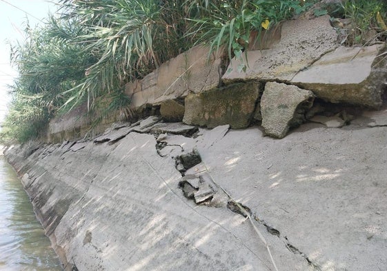 Obras en el canal.
