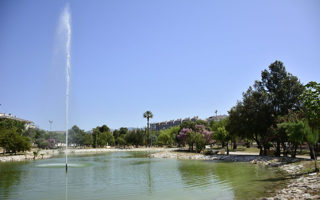 Fountain in Vinalopó Gardens Park