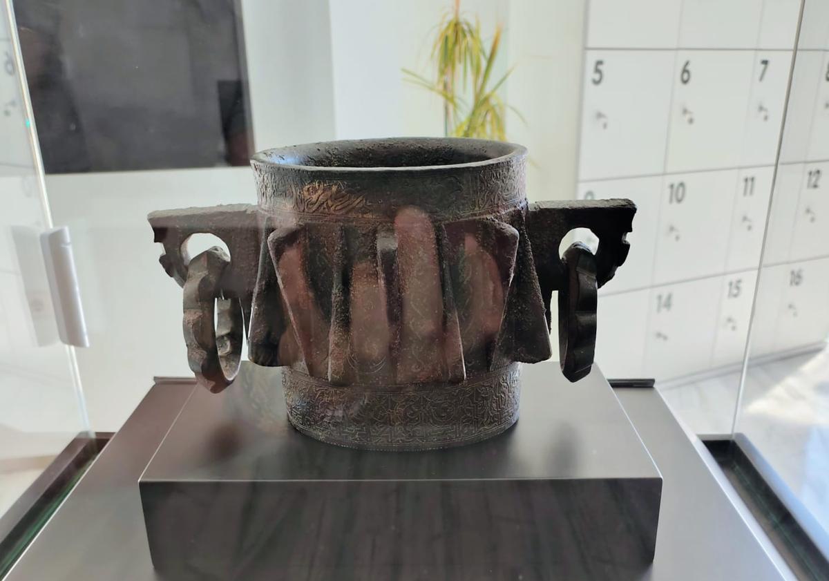 Imagen principal - Mortero expuesto en el museo