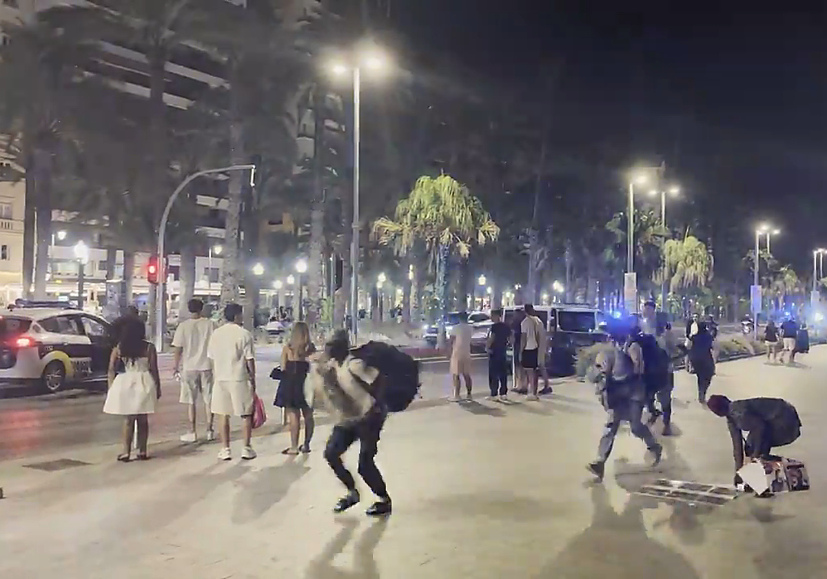 Redada contra el &#039;top manta&#039; en Alicante con seis detenidos