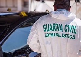 Imagen de archivo de un agente de Criminalística de la Guardia Civil.