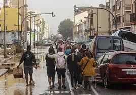 Efectos de la devastadora dana en Valencia.
