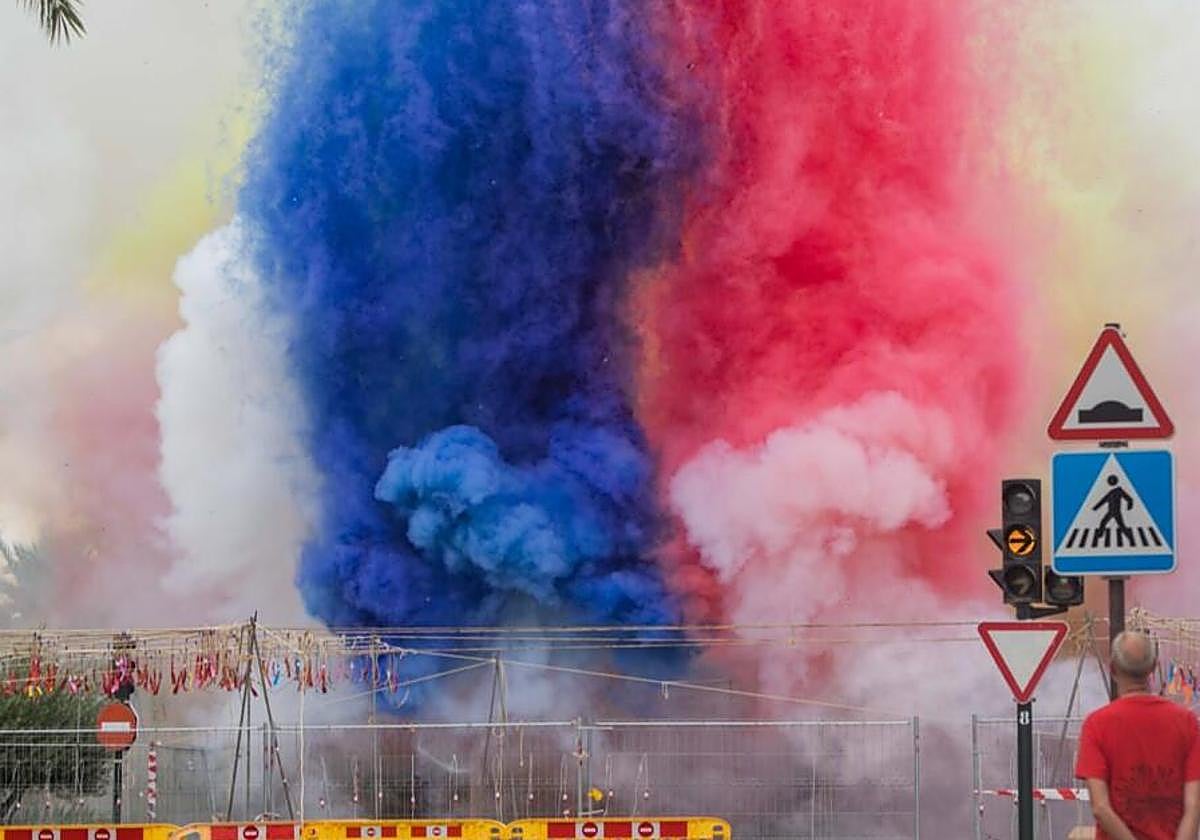 Espéctaculo pirotécnico de años anteriores