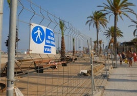 Obras en la avenida de Niza.