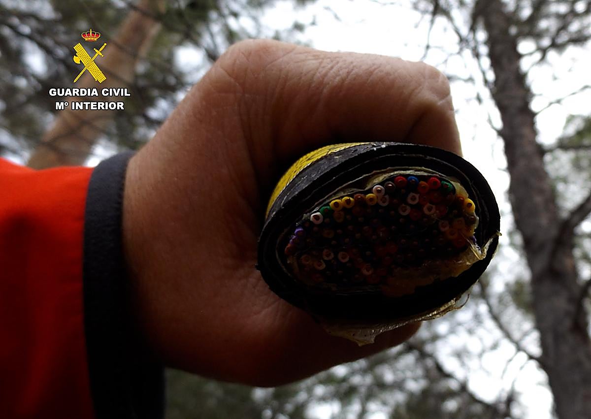 Imagen secundaria 1 - Detalles de la actuación de la Guardia Civil. 