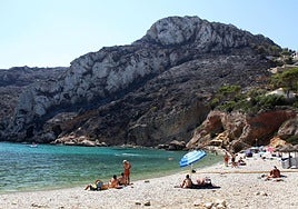 Cala de la Granadella de Xàbia.
