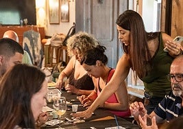 Uno de los talleres de la noche.