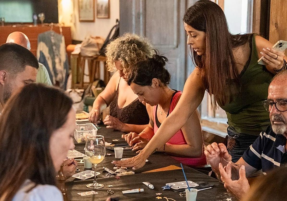 Uno de los talleres de la noche.