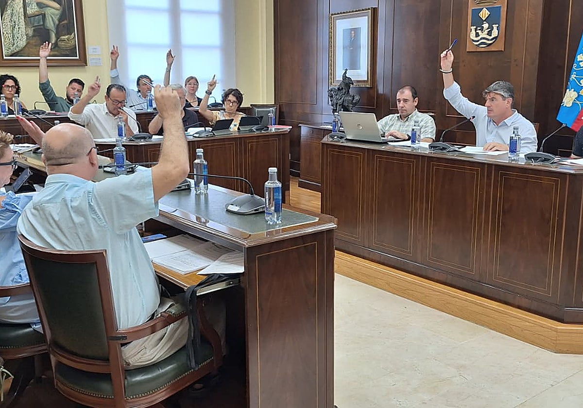 Imagen del pleno celebrado esta mañana