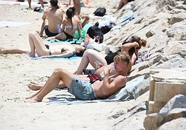 Playa del Postiguet de Alicante.