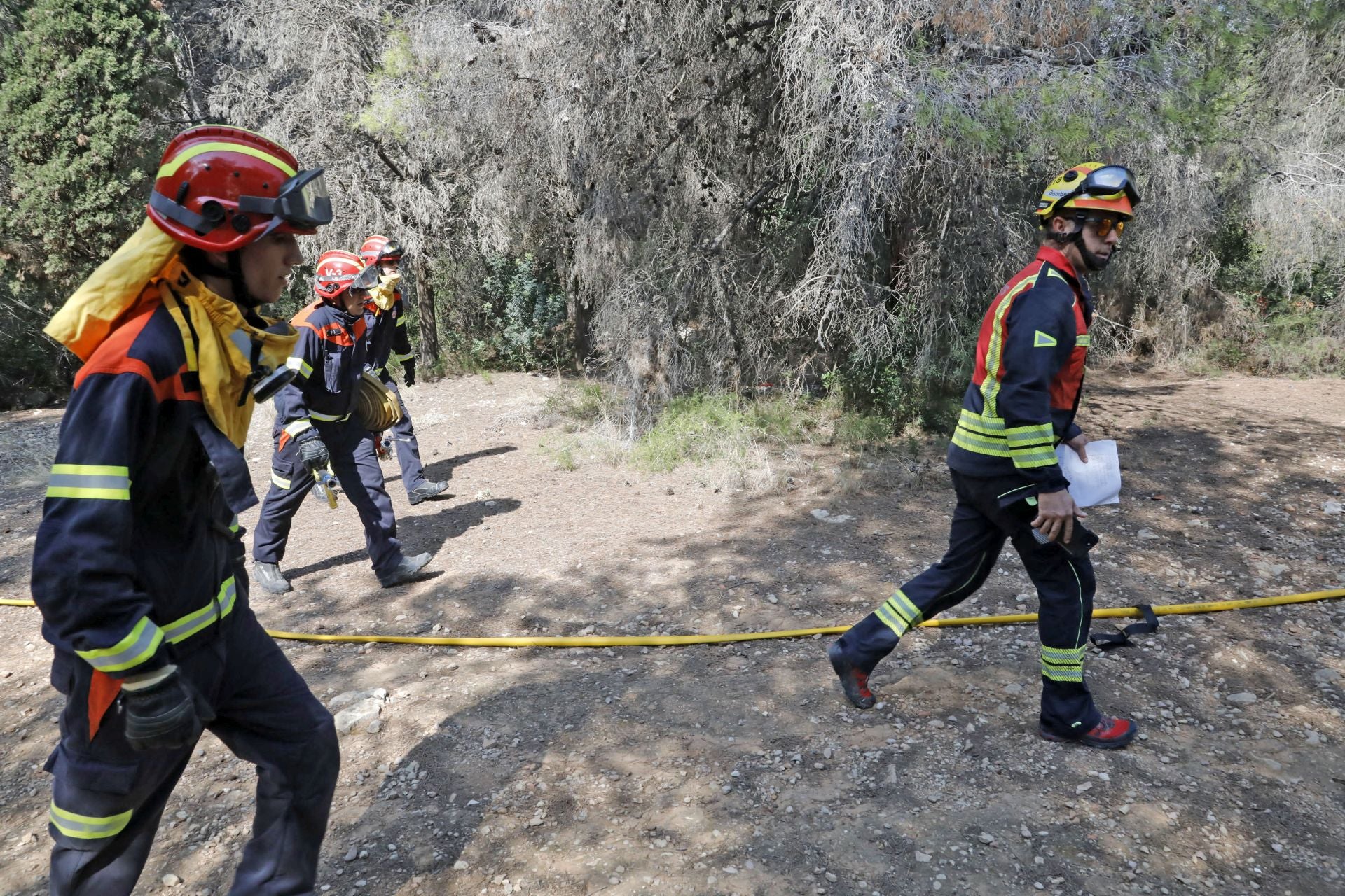 Xàbia se prepara para el fuego: simulacro de incendio en el municipio