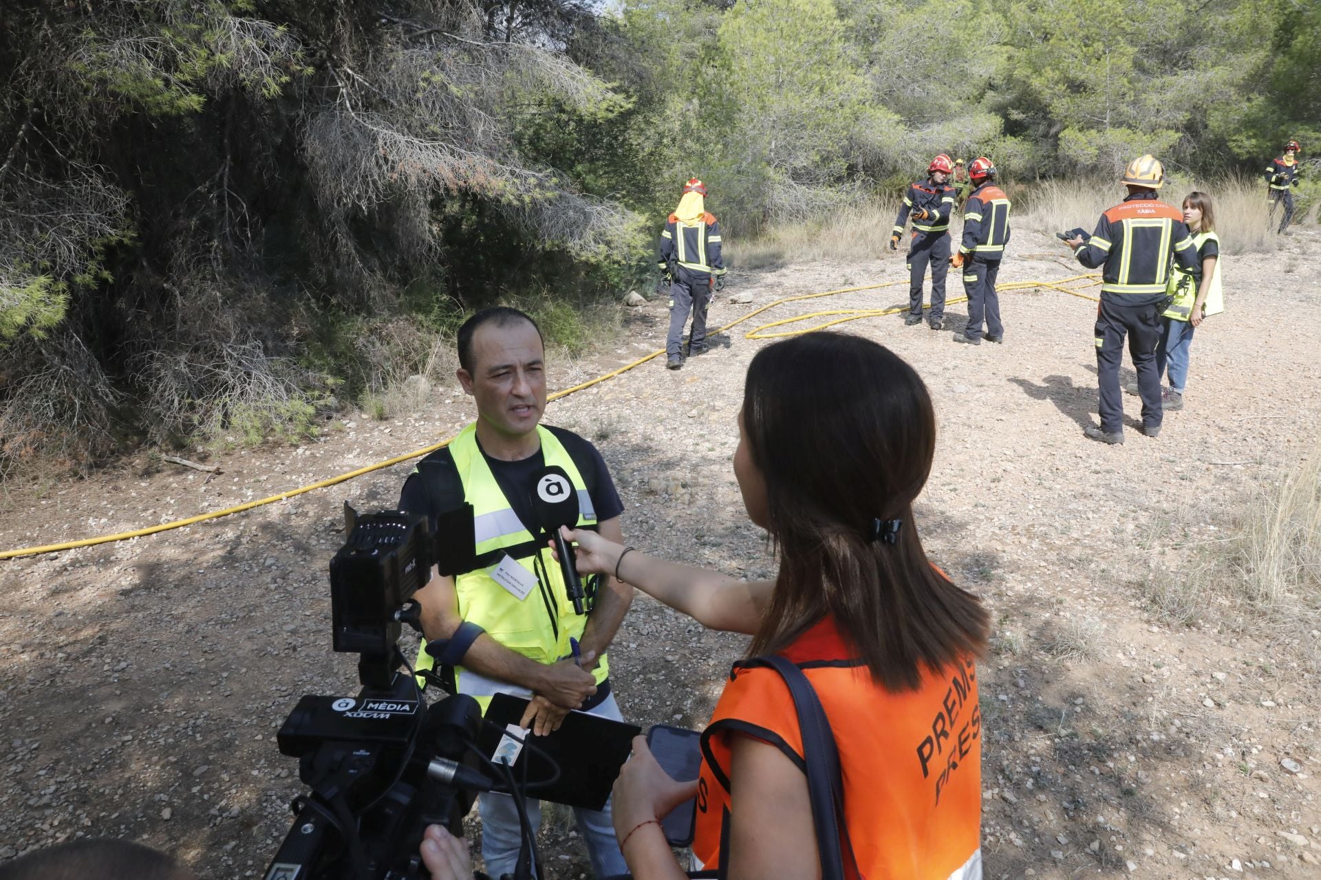 Xàbia se prepara para el fuego: simulacro de incendio en el municipio