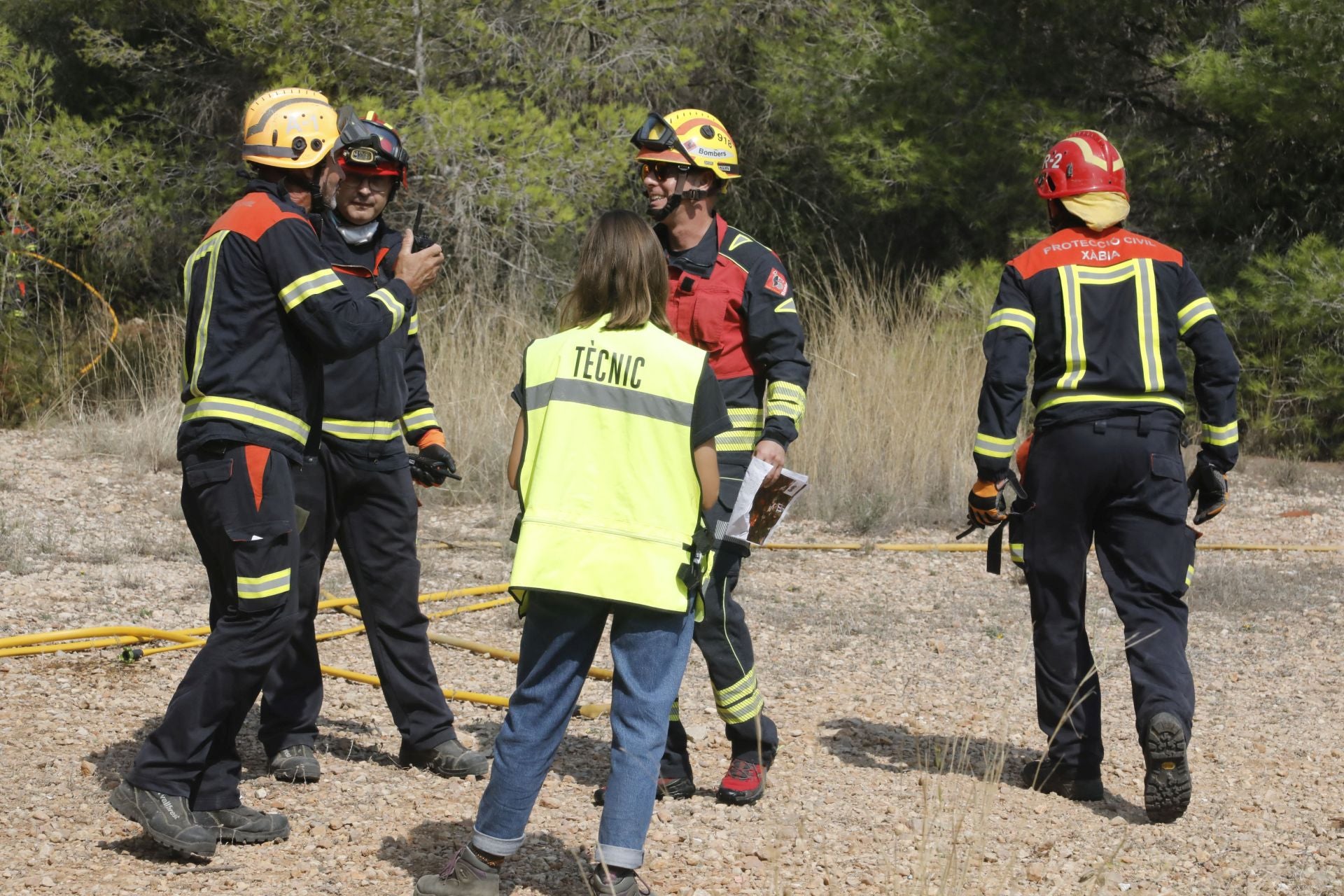 Xàbia se prepara para el fuego: simulacro de incendio en el municipio