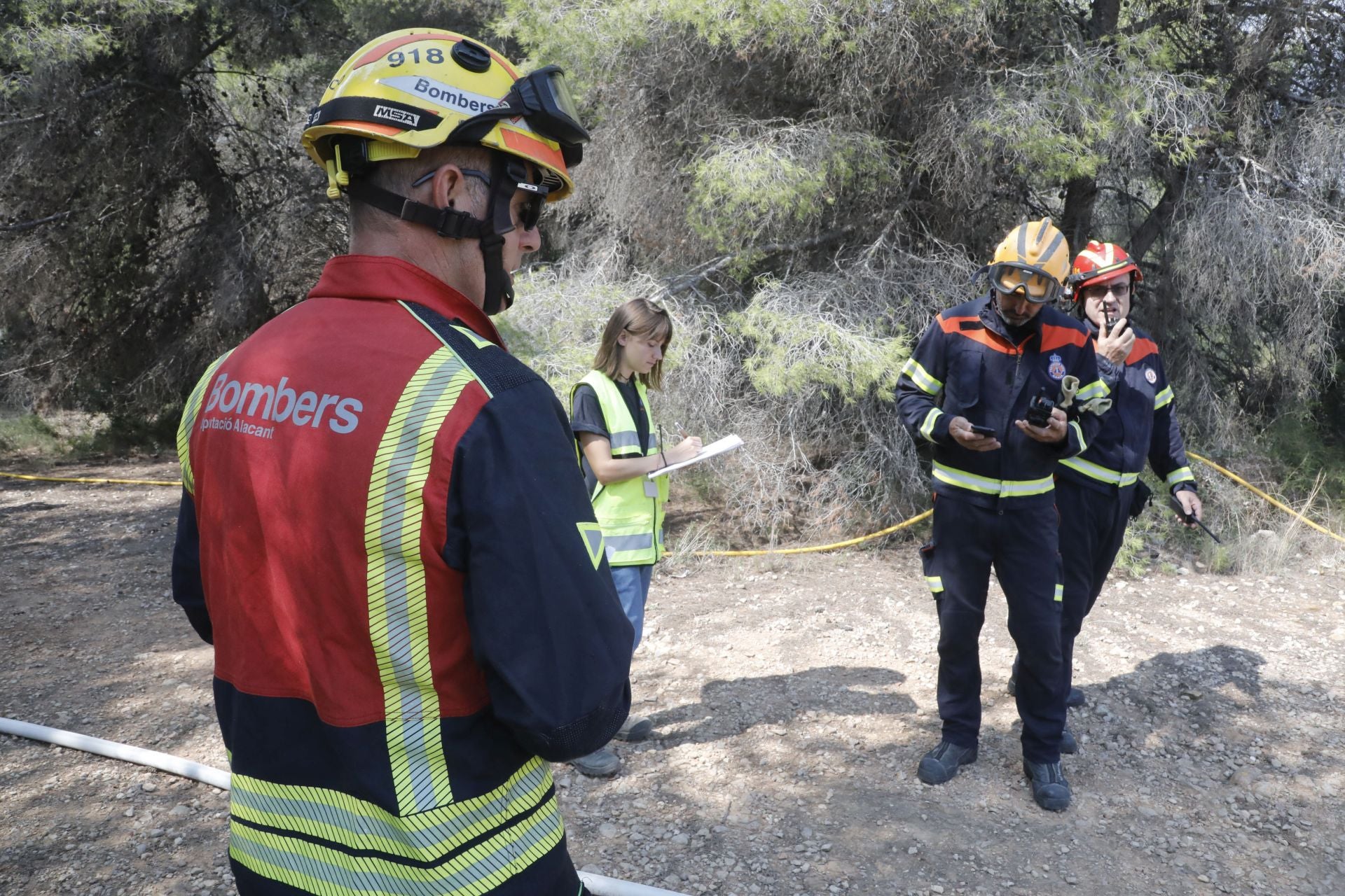 Xàbia se prepara para el fuego: simulacro de incendio en el municipio