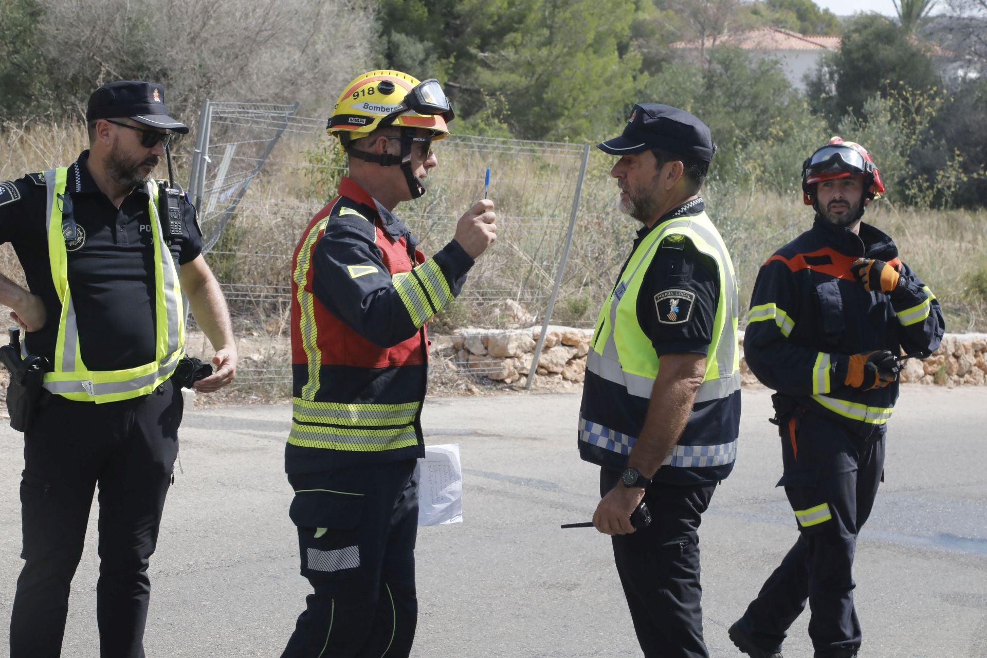 Xàbia se prepara para el fuego: simulacro de incendio en el municipio