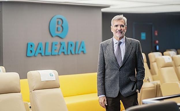 El presidente de Baleària, Adolfo Utor.