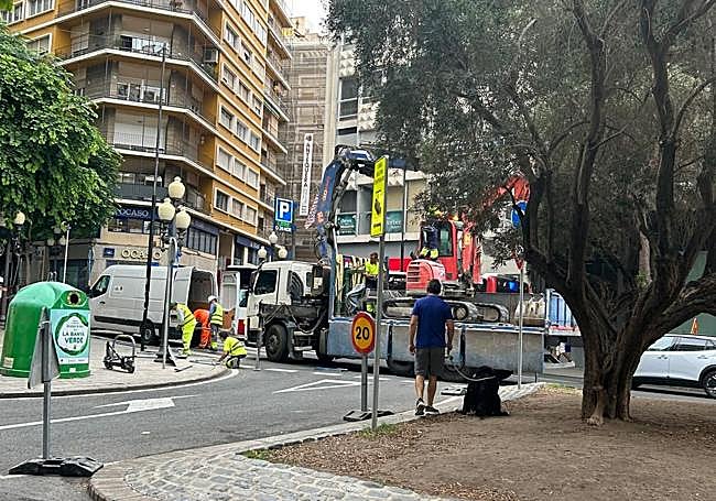 El tramo afectado por las obras.