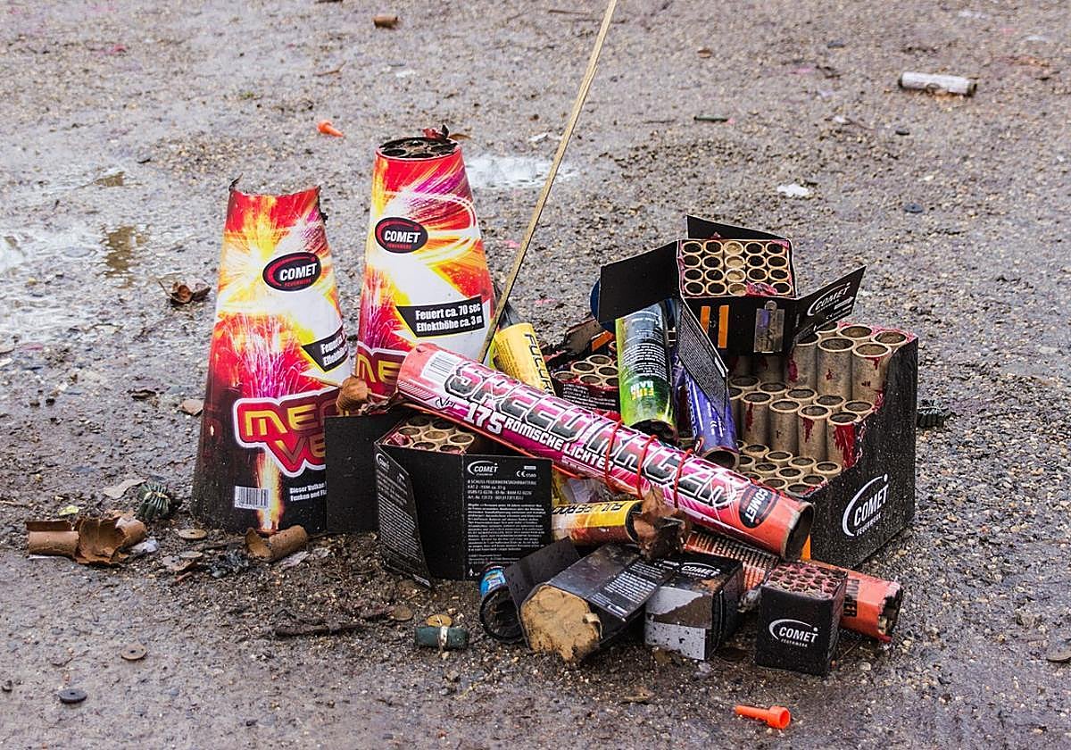 Arsenal de petardos.