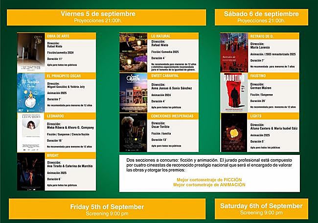 Cartel del festival de cortos.