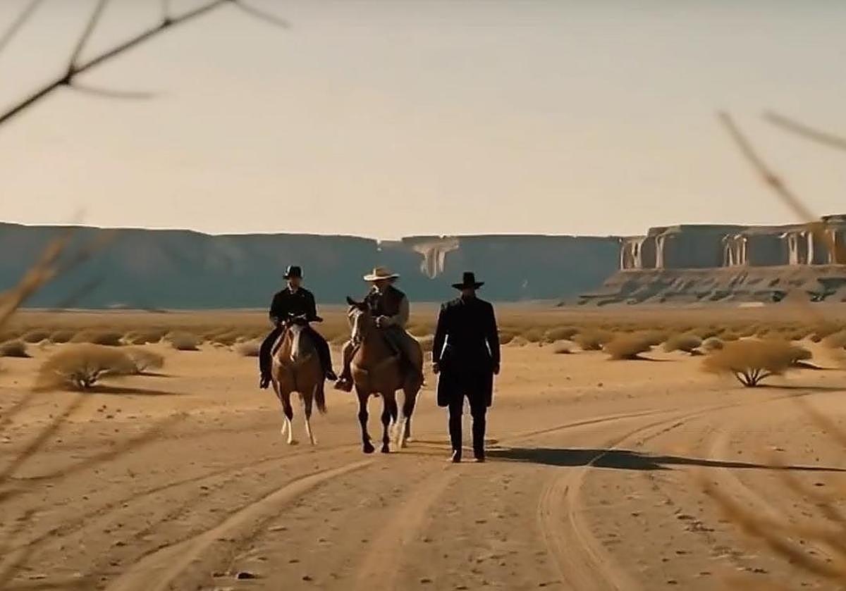 Imagen principal - Escenas de un western creadas con IA. 