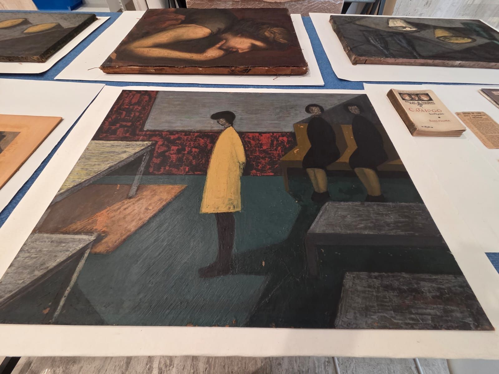 Uno de los cuadros cedidos de la artista.