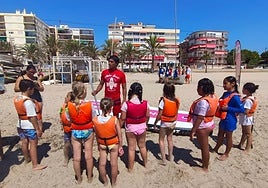 Una de las actividades realizada en la playa.