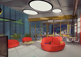 Recreación del Centro de la Inteligencia del Agua de Alicante, proyectado en el antiguo parque de bómberos en la plaza Séneca.