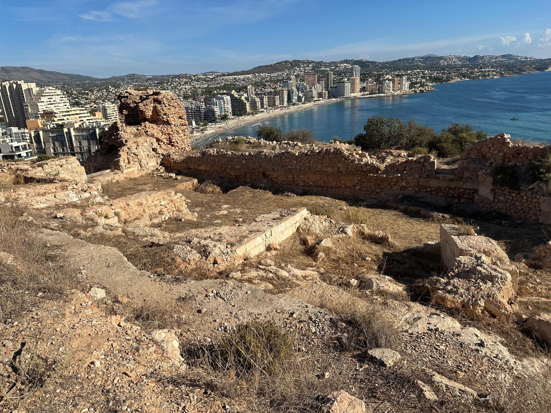 Yacimiento arqueológico en Calp.