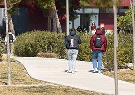 Estudiantes en el Campus de Elche de la UMH.