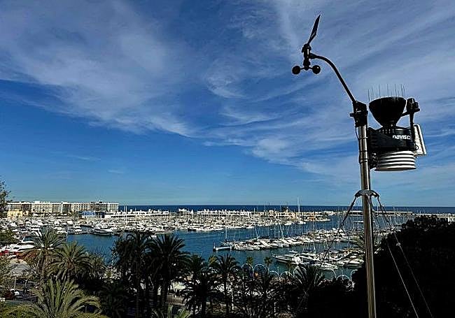 Estación meterológica en Alicante.