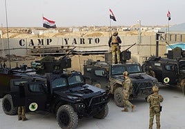 Efectivos del MOE entrenan a las tropas iraquíes.