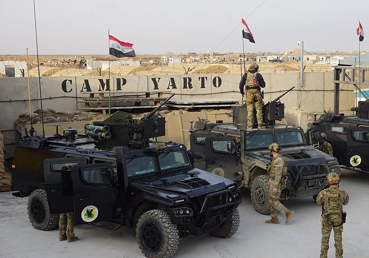 Efectivos del MOE entrenan a las tropas iraquíes.