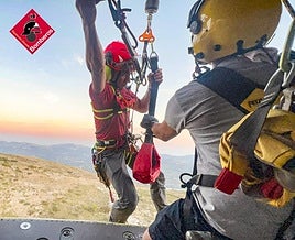 Rescate de un senderista en Alicante.