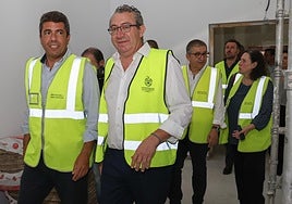 El jefe del Consell, Carlos Mazón, y el presidente de la Diputación, Toni Pérez, ete viernes.