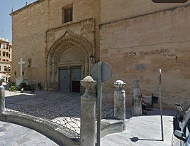 La cruz de Callosa de Segura antes de ser retirada.