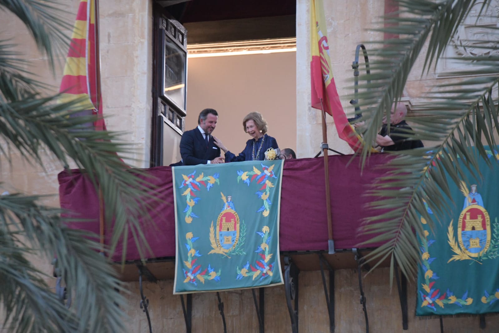 Una protesta propalestina intenta boicotear la visita de la Reina Sofía a Elche