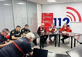 Reunión del Cecopi el 29 de octubre.