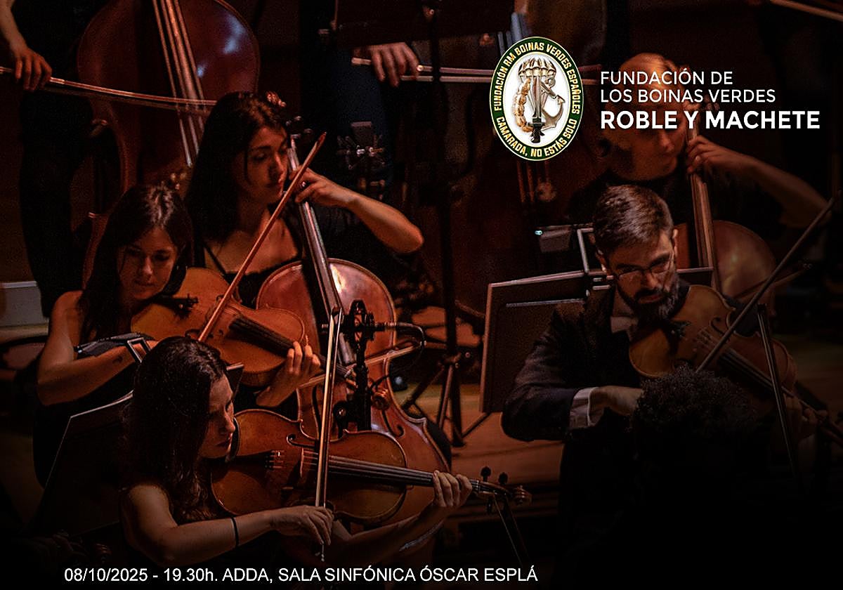 Cartel de los eventos benéficos que organiza la fundación Roble y Machete.