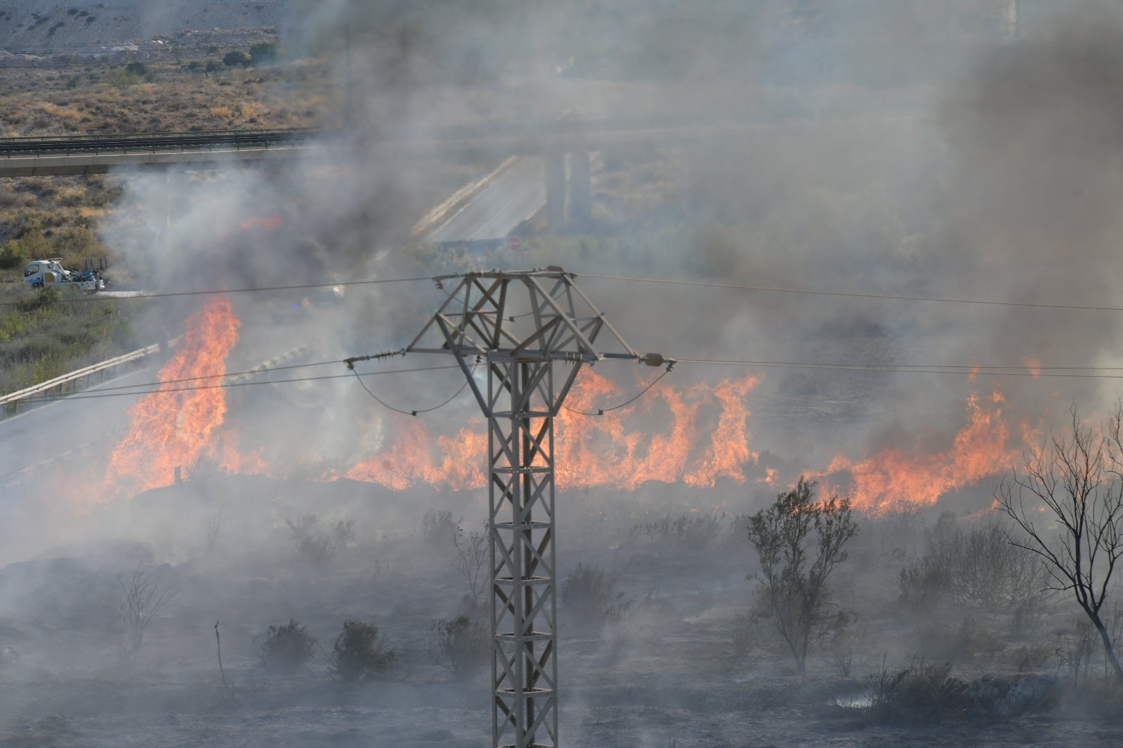El incendio forestal de Alicante, en imágenes