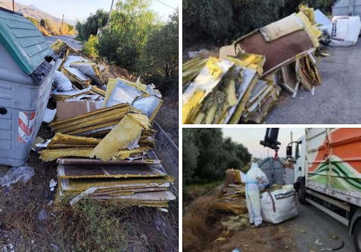 Vertido ilegal de residuos contaminantes en El Campello.