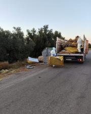 Retirada de los residuos peligrosos.