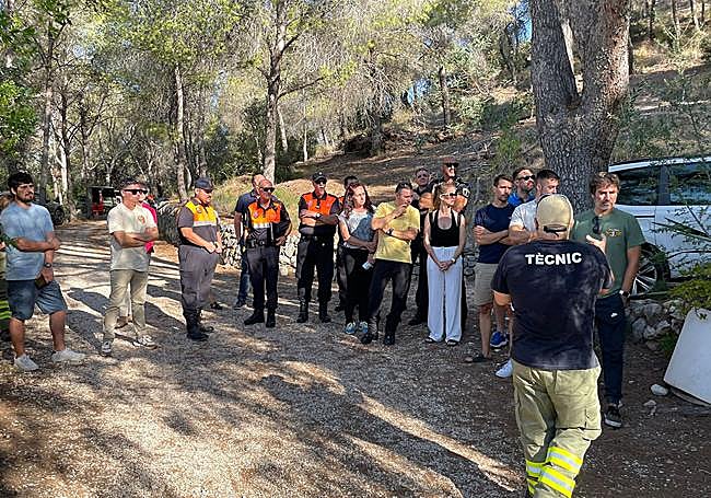 Formación y simulacro contra incendios en Altea.