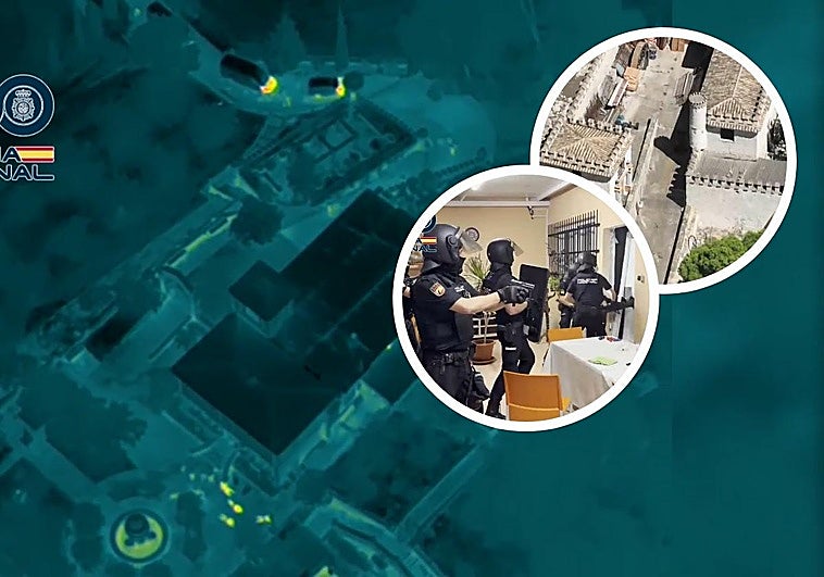 Imágenes de la operación policial que ha desarticulado una célula del cártel de los Balcanes en el Levante.