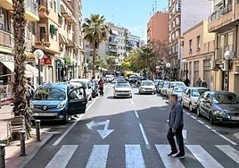Calle Pinoso, el barrio de Carolinas de Alicante.
