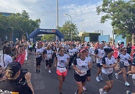 Carrera solidaria 'Ruta 091' de la Policía Nacional en Alicante.